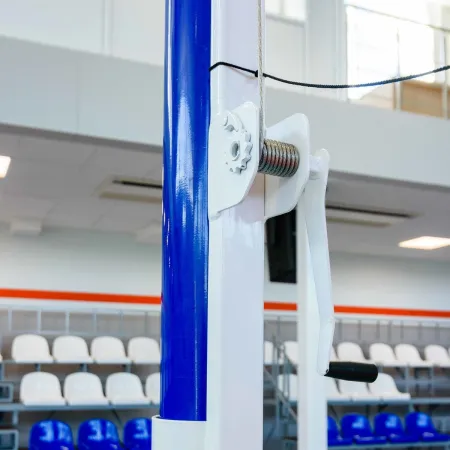 Волейбольные стойки универсальные со стаканами и механизмом натяжения троса ZAVODSPORTA за 41&nbsp;400 ₽ купить в Калуге